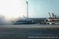SRN4 The Prince of Wales (GH-2054) destroyed by fire at Dover